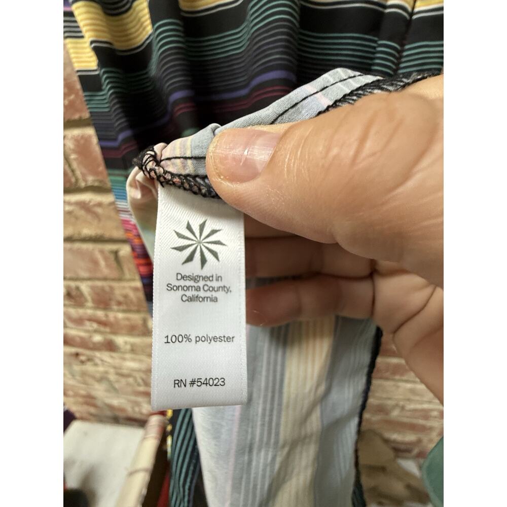 Athleta Havana Serape Rainbow Midi Tank Dress Pockets travel XXS - Picture 11 of 12